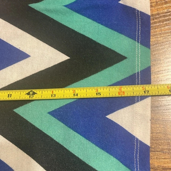 Sequin Hearts womens dress size medium black blue teal stripes - Picture 6 of 6